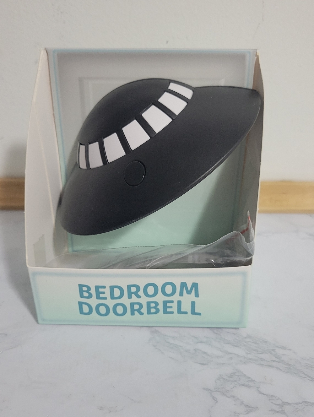 Vivitar Black UFO-Shaped Bedroom Doorbell. NEW